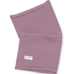 Strick-Loopschal Merinowolle mauve