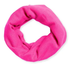 Strick-Loopschal Merinowolle neon pink