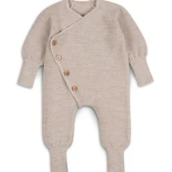Strick-Overall Merinowolle natur 62/68