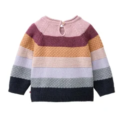 Strick-Pullover bunt geringelt 98/104