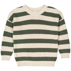 Strickpullover gestreift oak-dunkelgrün 122