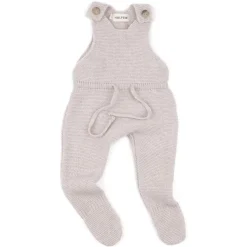 Strick-Strampler mit Cashmere beige 62/68