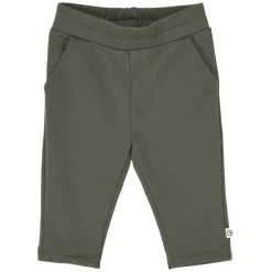 Sweat-Babyhose dunkelgrün 56