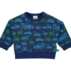 Sweatpullover "Traktoren" blau 86