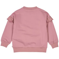 Sweatshirt mit Rüsche rose 128