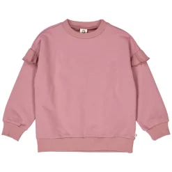 Sweatshirt mit Rüsche rose 128
