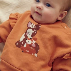 Sweatshirt "Rehkitz" terracotta 74