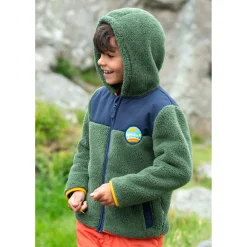 Teddy-Fleecejacke khaki 116