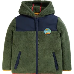 Teddy-Fleecejacke khaki 116
