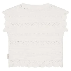 Top "Ajourstrick" warmweiß 68