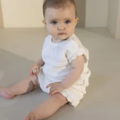 Top "Ajourstrick" warmweiß 68