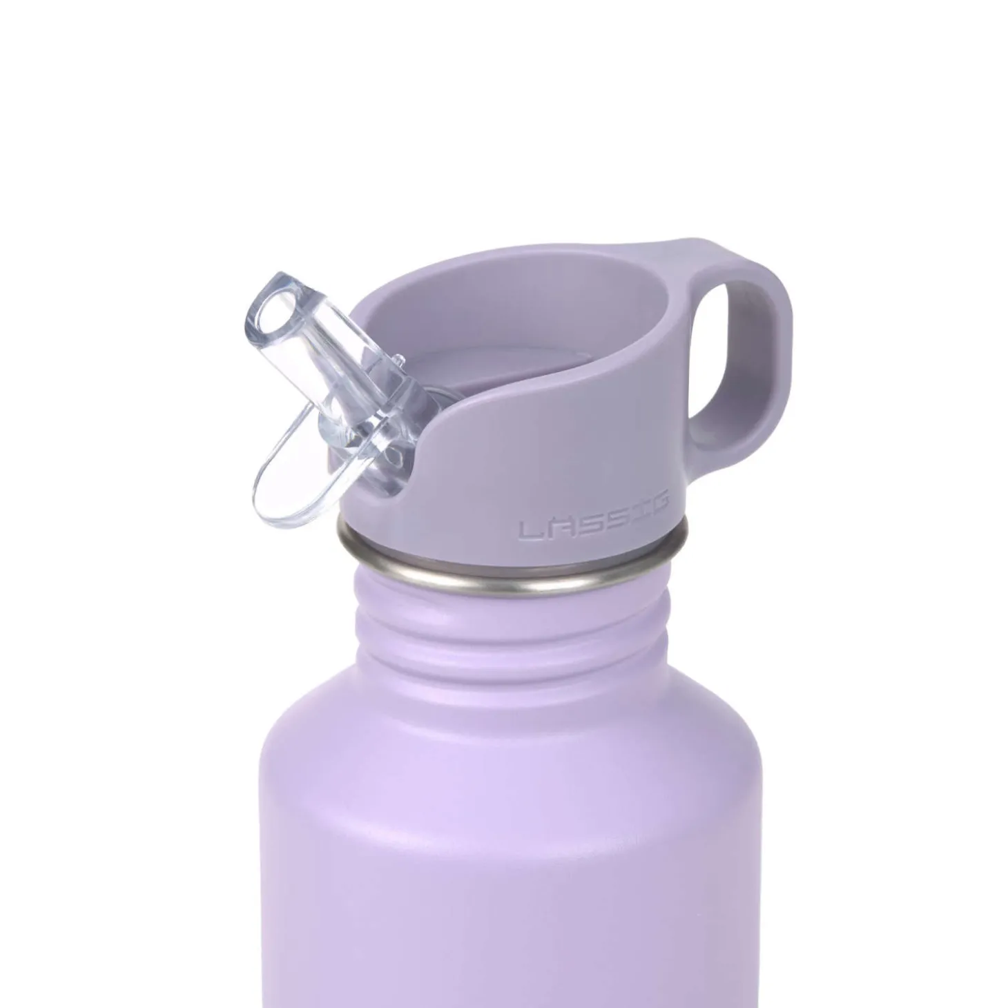 Trinkflasche Edelstahl "Herz" lila
