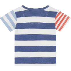 T-Shirt blau-weiß gestreift 86