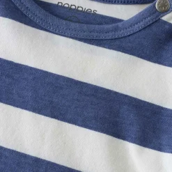 T-Shirt blau-weiß gestreift 86