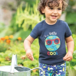 T-Shirt dunkelblau "Earth" 68/74/80