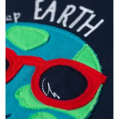 T-Shirt dunkelblau "Earth" 68/74/80