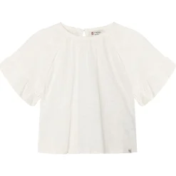 T-Shirt mit Stickerei warmweiß 122