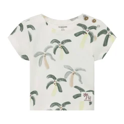 T-Shirt "Palmen" warmweiß 92