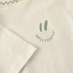 T-Shirt "Smile" warmweiß 104