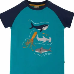 T-Shirt türkisblau "Sea" 86/92