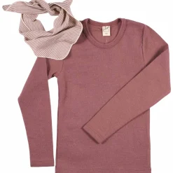 Unterhemd Wolle Seide mauve 92