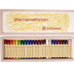 Wachsmalstifte 24er Set in Holzbox
