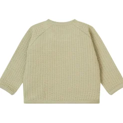 Waffelpiqué-Shirt moos grey 50