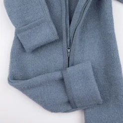 Walk-Overall mit Reißverschluss rauchblau 62/68