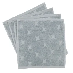 Waschlappen 4er-Pack jasmin blue