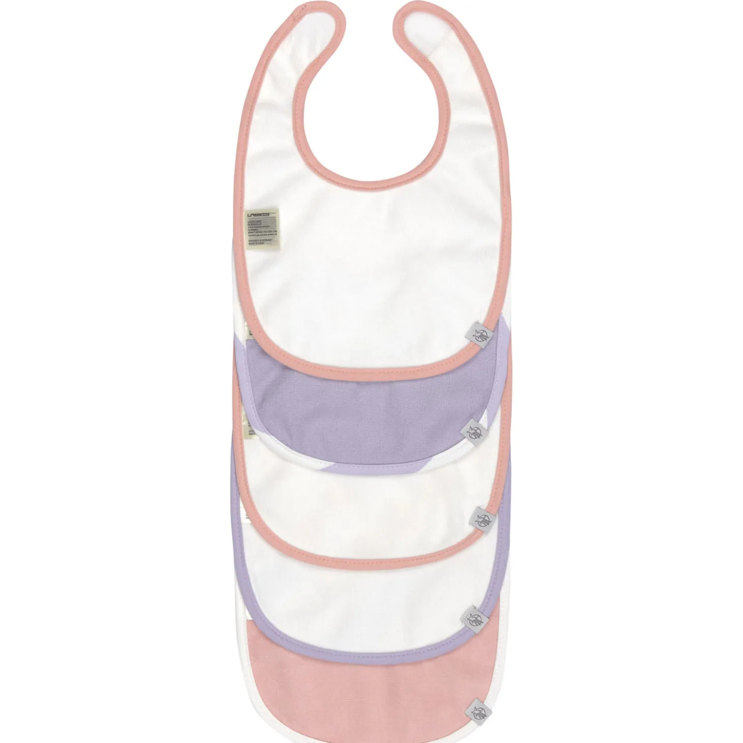 Wasserdichte Lätzchen 5er Set rosa