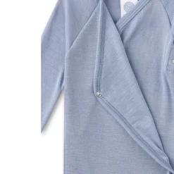 Wickelbody Wolle-Seide light blue 68
