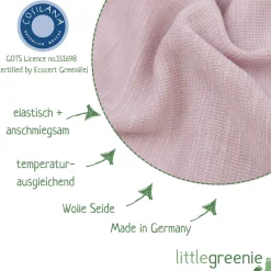Wickelbody Wolle Seide pastell-rosa 50/56