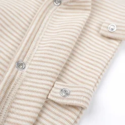 Wickelbody Wolle Seide Ringel sand 56