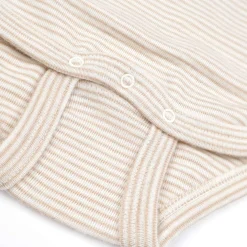 Wickelbody Wolle Seide Ringel sand 56