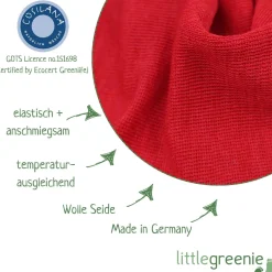 Wickelbody Wolle Seide rot 50/56