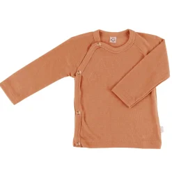 Wickelhemd Wolle Seide cinnamon 50/56