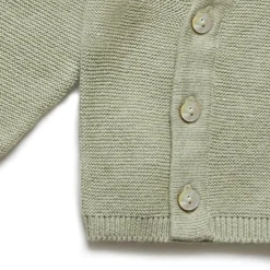 Wickeljacke mit Seide pistazie 62/68