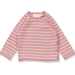 Wickeljacke pastel-pink gestreift 80