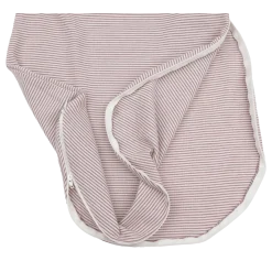 Wickelsack Wolle Seide mauve Ringel 50/56