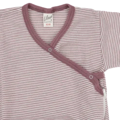 Wickelsack Wolle Seide mauve Ringel 50/56