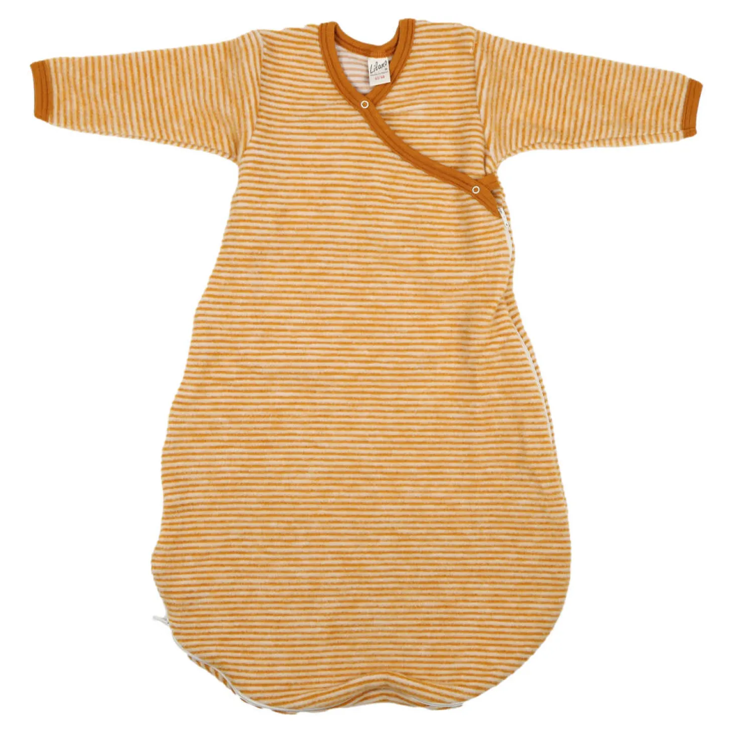 Wickelsack Wollfrottee curry Ringel 50/56