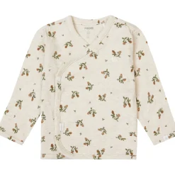 Wickelshirt "Klee" natur melange 68