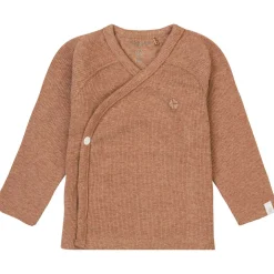 Wickelshirt "Ripp" orangebraun melange 56