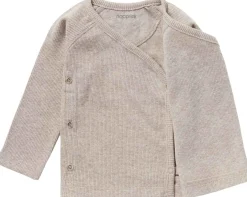 Wickelshirt taupe melange 68