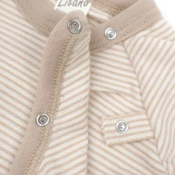 Wickelshirt Wolle Seide Ringel sand 56