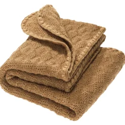 Woll-Babydecke 80x100 cm karamell