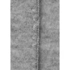 Wollfleece Decke grau mit Muschelkante