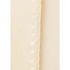 Wollfleece Decke natur mit Muschelkante