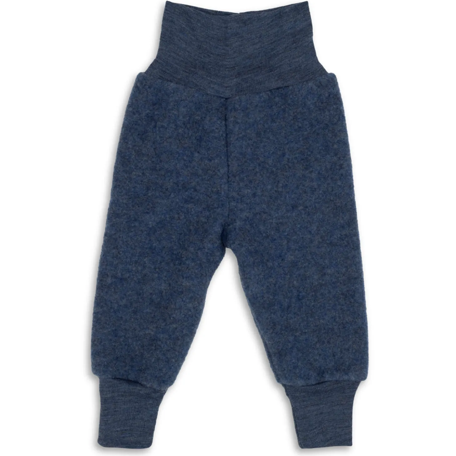 Wollfleece Hose blau 62/68