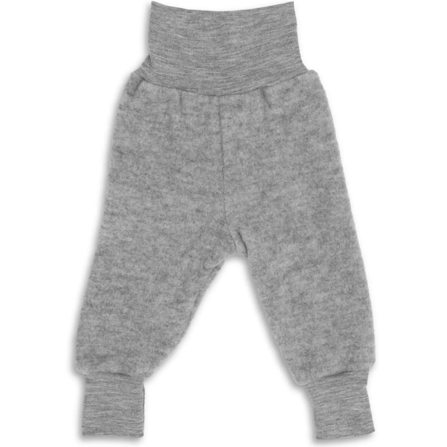 Wollfleece Hose grau 62/68